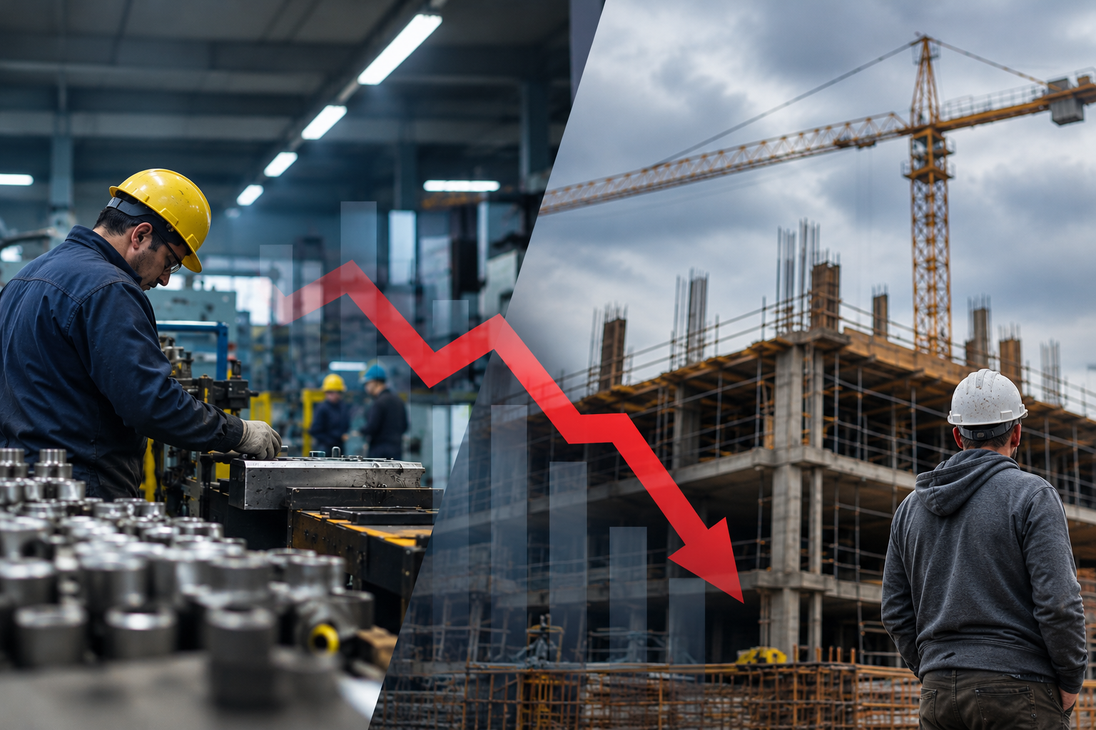 Industria y construcción muestran señales de enfriamiento en agosto